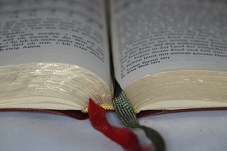 Hymnal, libro, vecchio, sia lode a Dio, tetto spiovente, pagine del libro, Segnalibro