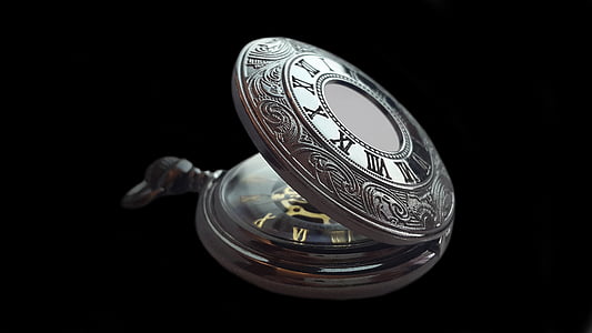 pocket watch, clock, time, old, nostalgia, antique, pointer