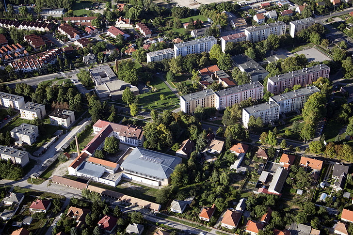 Siklós, Baranya, Wohnsiedlung, Panel, Einfamilienhaus, Stadt, Gebäude