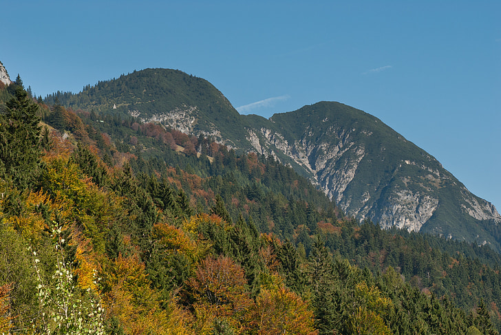 Австрия, пейзаж, живописна, планини, Есен, Есен, небе