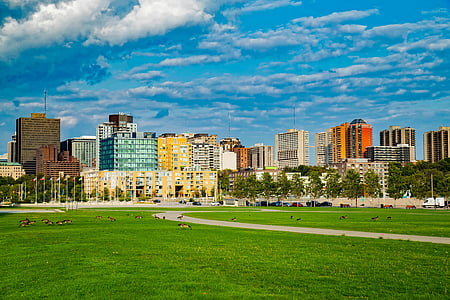 Ottawa, Kanada, grad, urbane, linija horizonta, Gradski pejzaž, u centru grada