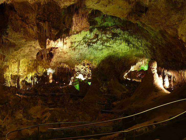 Carlsbad, Carlsbad caverns, stalactieten grot, stalactieten, stalagmieten