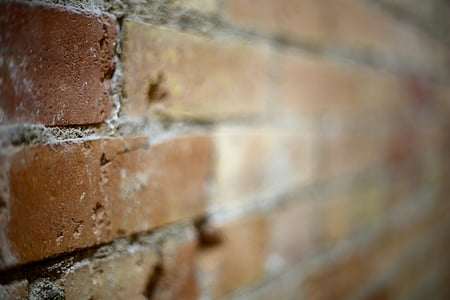 murstein, vegg, tekstur, gamle, skitne, alderen, Grunge