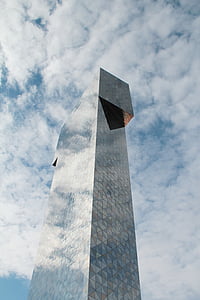 Victoria tower, stolp, krsto, modra, oblak, Stockholm, Švedska