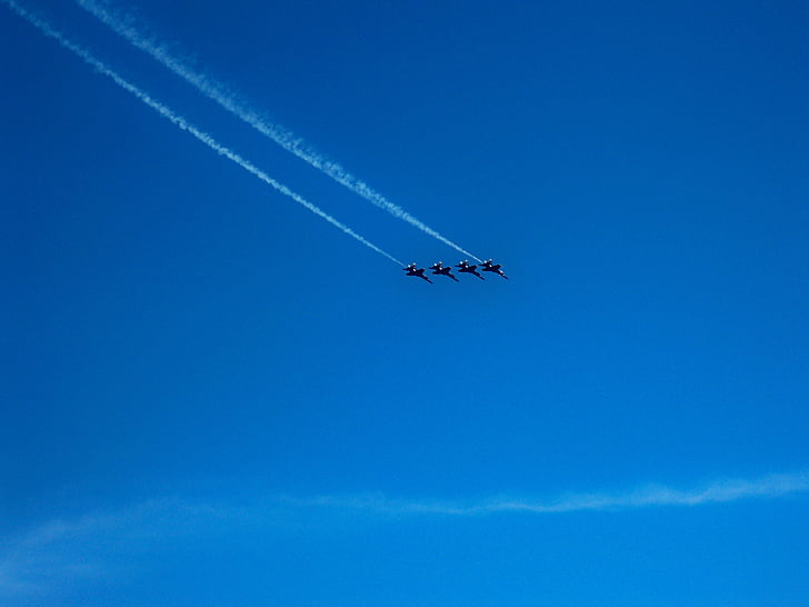 블루 천사, 제트, f-18, airshow, 플 라 잉, 공기 차량, 비행기
