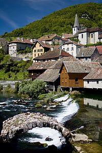 Lods, Jura, France, nature, Ornans, rivière, Doubs