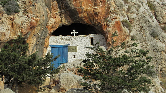 Cyprus, Paralimni, Ayii Σαράντα, grot, Kapel, religie, bezienswaardigheden
