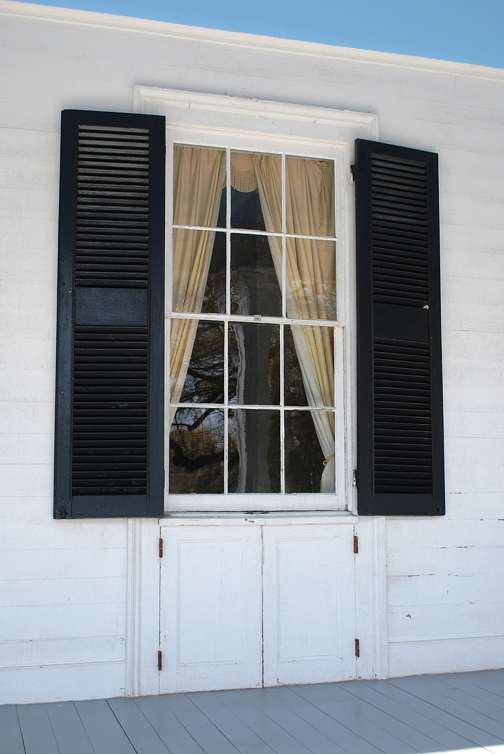 plantation, window, architecture, curtain, shutters