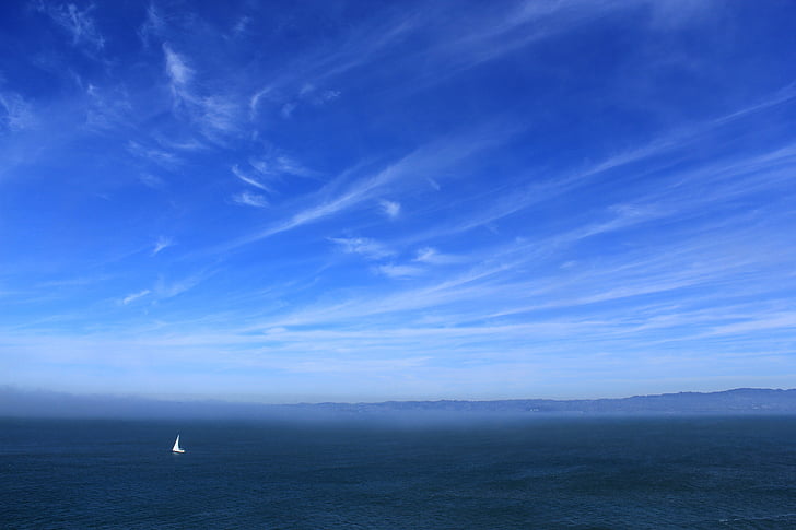 modra, nebo, dnevno, Ocean, morje, vode, San francisco