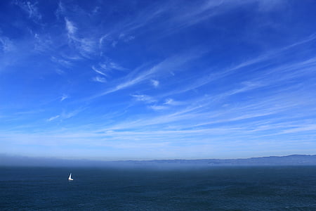 azul, céu, dia, oceano, mar, água, são francisco