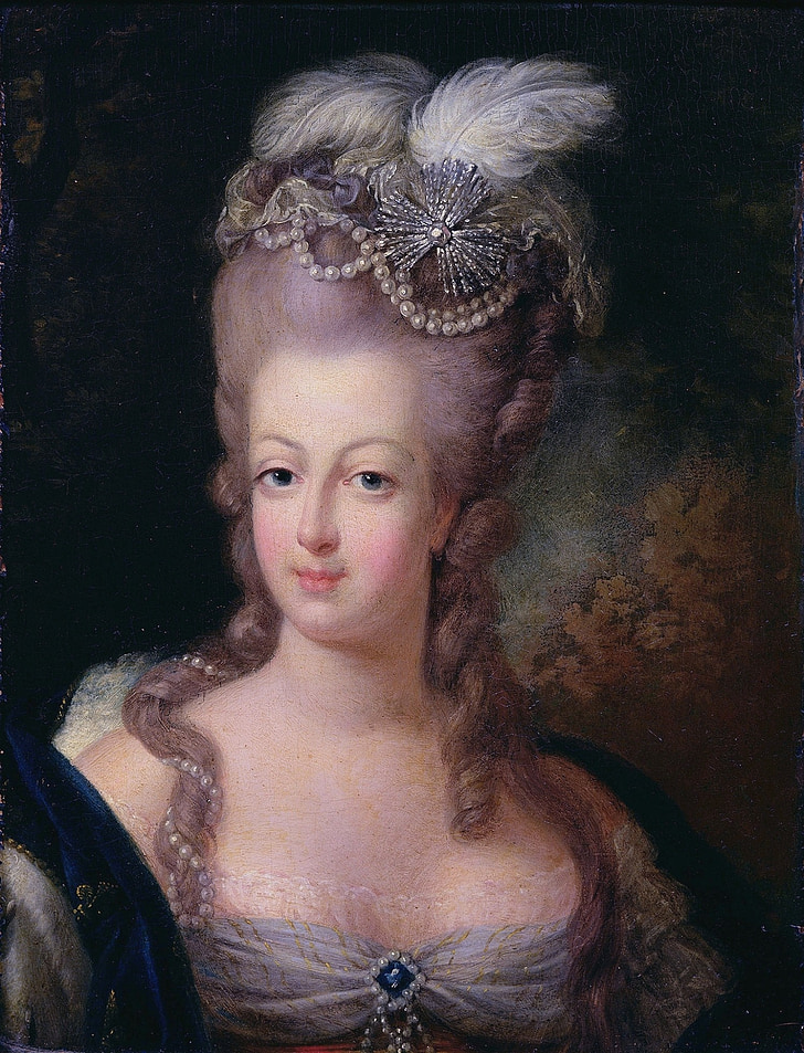 кралица, Мария Антоанета, жена, живопис, прическа, произведения на изкуството, изкуство