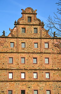 Casa, facciata, storicamente, pietra naturale, architettura, finestra, bowever