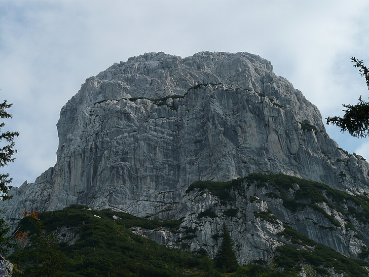 totenkirchl, bergen, Alpin, wilderkaiser, toppmötet, stenblock, vaggamassiv