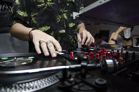 audio, Close-up, Club, Concert, apparaat, DJ, DJ Mixer