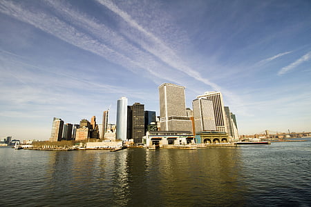 New york, ny, skyline, byen, USA, York, Amerika