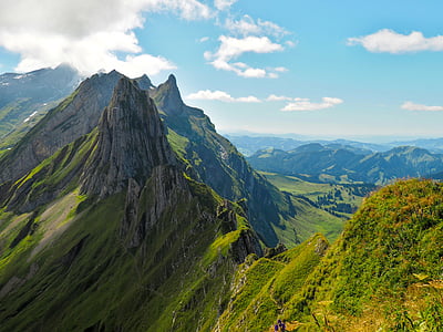 Alpine, Berg, Berge, Landschaft, Berglandschaft, Bergkette, Säntis
