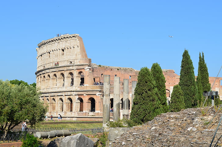 Roma, Colosseum, Italia, bangunan, Roma, arsitektur
