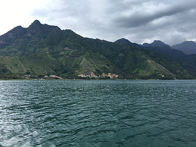 lake, mountains, guatemala, water, landscape, nature, scenic
