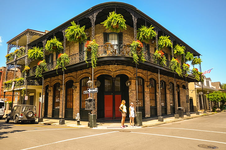 new orleans, louisiana, usa, southern states, architecture, summer, french quarter
