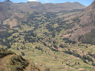 Cusco, Valle, Perú, paisaje, montañas, campo
