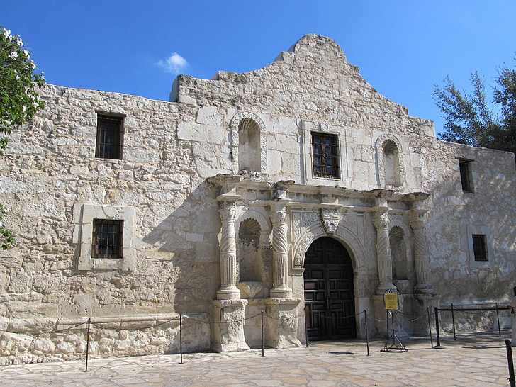 Alamo centrs, San antonio, Teksasa, Alamo plaza, Alamo, misija