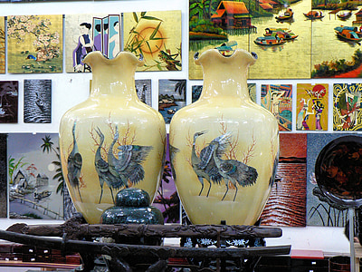 Vietnam, décoration, vase
