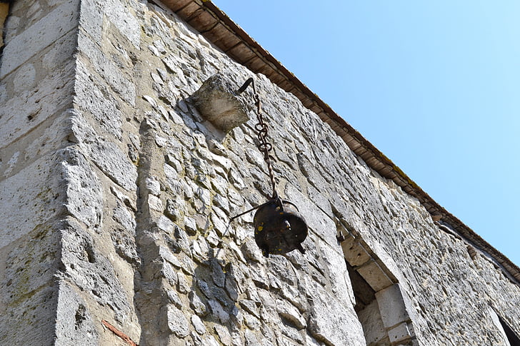 akmens mūris, katls, issigeac, Dordogne