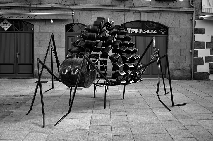 sculpture, fourmi, Metal, art, sculpture métal, à l’extérieur, artiste