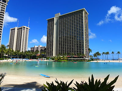 Hawaii, platja, vacances, l'estiu, oceà, relaxar-se, assolellat