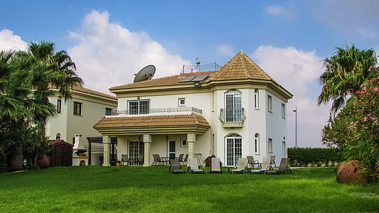 Villa, gradina, Casa, arhitectura, lux, design, exterior