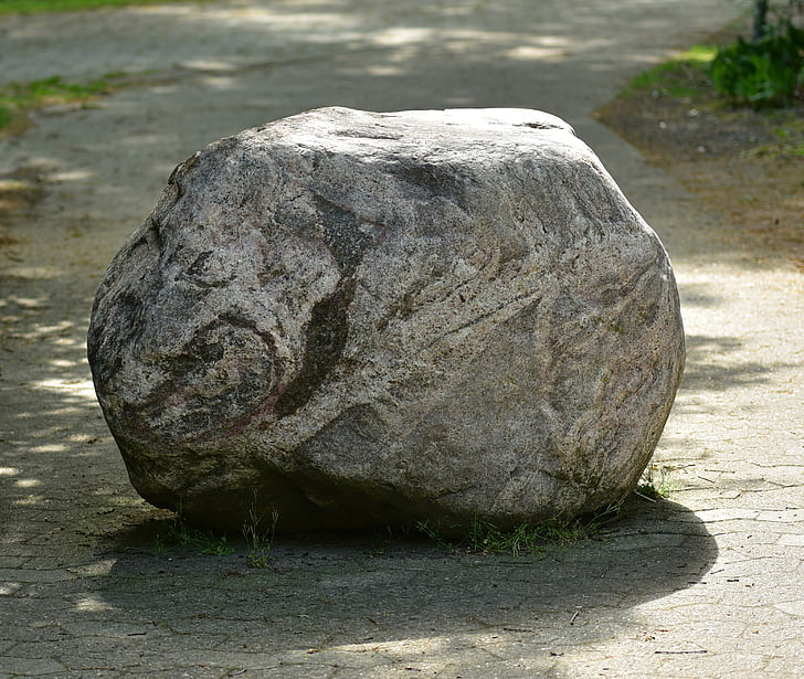 pedra, distància, natura, alta, formulari, Roca - objecte