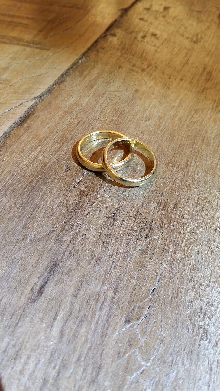 ægteskab, lugning ring, bryllup, Kærlighed, familie, guld, ring
