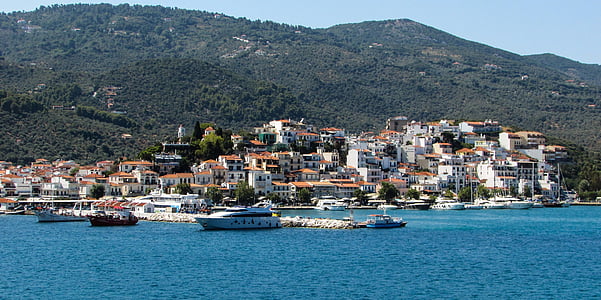 Görögország, Skiathos, város, sziget, utazás, görög, Sporades