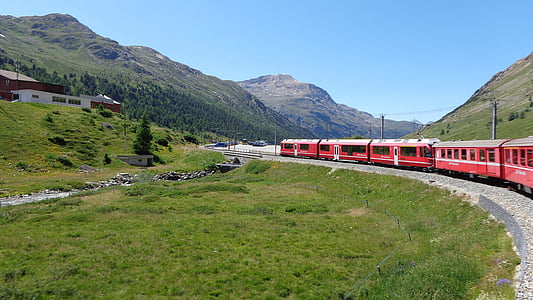 Švica, vlak, Alpe