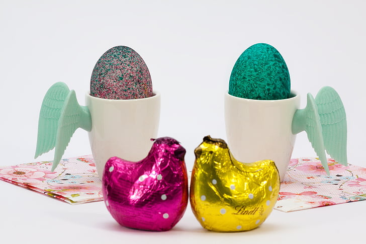 Húsvét, kupa, szárny, tojás csésze, porcelán, tojás, színes