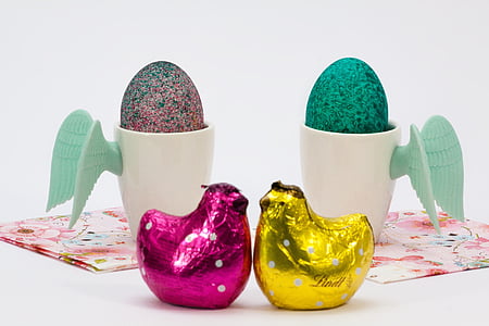 Pääsiäinen, Cup, siipi, muna kupit, posliini, muna, värillinen