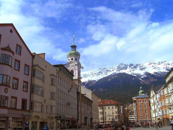 Інсбрук, Австрія, подорожі, туризм, Тіроль, Альпи, Визначні пам'ятки