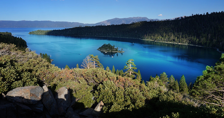 Lake, Tahoe, vann, California, Nevada, Lake tahoe, natur