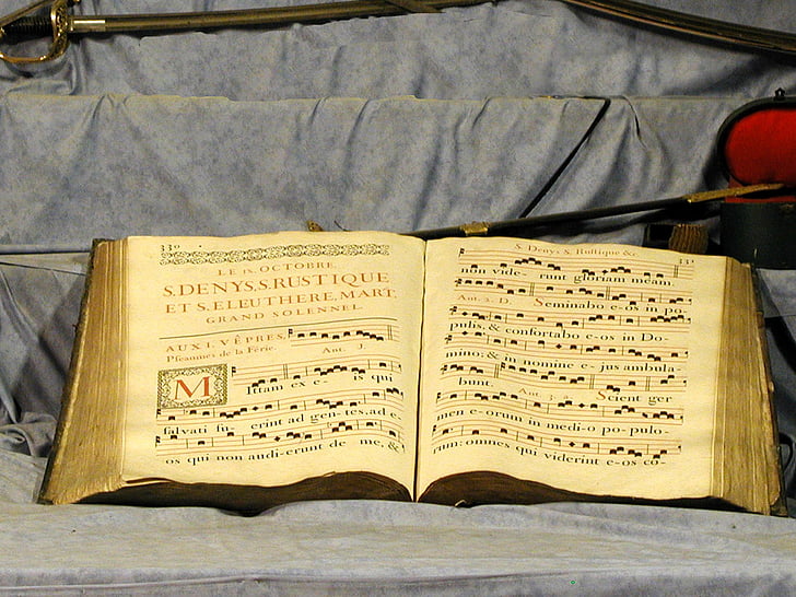 buku paduan suara, musik, neumes, Kidung Gregorian