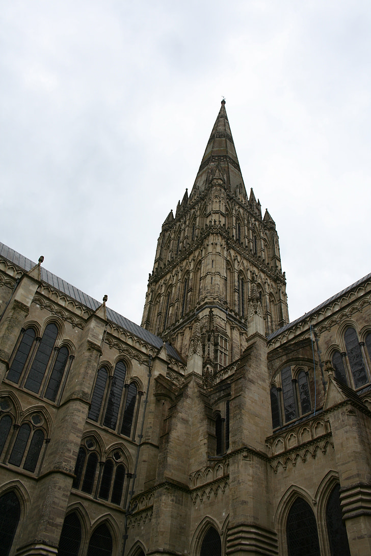 Salisbury, katedralen, England, arkitektur, stein, kirke, kristne