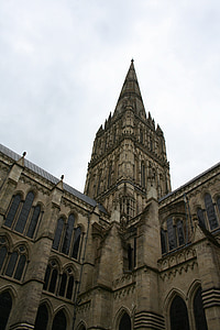 Salisbury, katedrālē, Anglija, arhitektūra, akmens, baznīca, kristiešu
