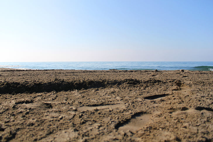 morze, Plaża, Hiszpania, piasek, Costa del sol, wody, fala