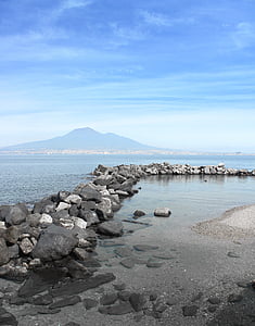 Naples, Castellammare di stabia, Vésuve, plage
