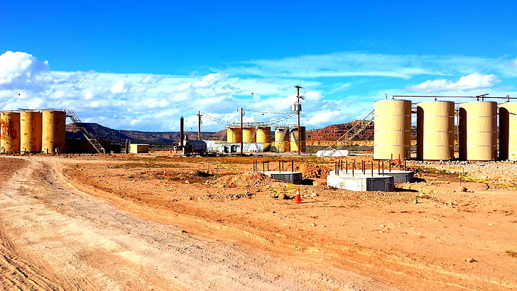 refinery, industry, oil rig, gas, fuel, outdoors, construction