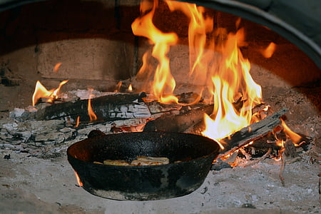 огонь, печь, питание