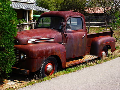 independence, texas, rusty, ford, truck, old, old-fashioned
