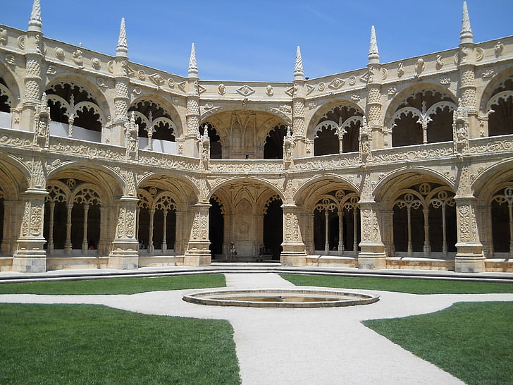the jerónimos monastery, tourism, portugal, architecture fourteenth century, architecture, famous Place