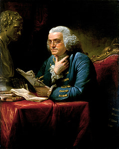 benjamin franklin, 1767, writer, natural scientists, inventor, founding father, united amsterdam