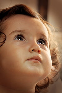 bebé, niño, Close-up, lindo, ojos, cara, expresión facial