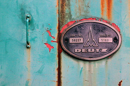 Magirus-deutz, lokomotywa, logo, wagon, pociągów, Stacja kolejowa, kolejowe